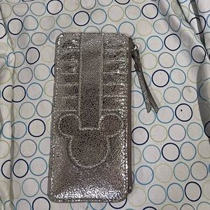 Silver Mickey Mouse Credit Card Wallet